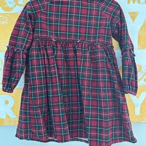 Plaid Long Sleeve Dress